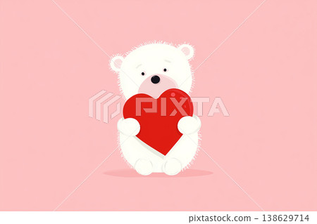 Bear with a heart Bear with a heart 138629714