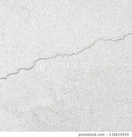 Square background image 2 of light white-gray asphalt with diagonal cracks. Square background image 2 of light white-gray asphalt with diagonal cracks. 138629950