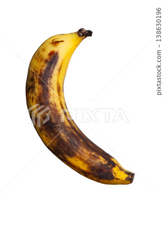 Rotten banana isolated on white background Rotten banana isolated on white background 138630196