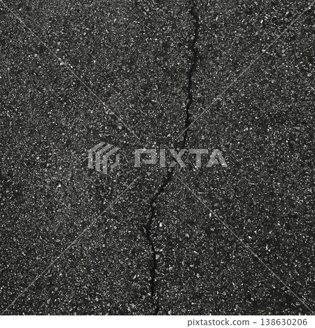 Square background image of black and gray asphalt with diagonal cracks (Image 3) Square background image of black and gray asphalt with diagonal cracks (Image 3) 138630206