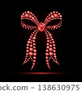 Ruby red bow for glamorous 138630975