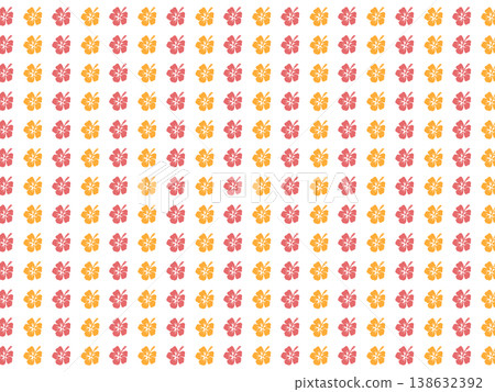 紅橙色芙蓉花背景素材 紅橙色芙蓉花背景素材 138632392