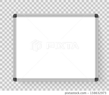 Realistic office whiteboard with a clean empty surface and frame, designed as a presentation and brainstorming space for business meetings, education, planning sessions, and corporate communication Realistic office whiteboard with a clean empty surface and frame, designed as a presentation and brainstorming space for business meetings, education, planning sessions, and corporate communication 138632973