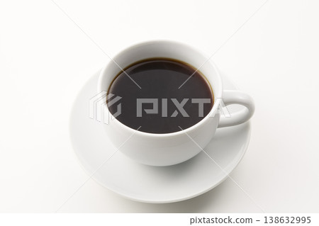 Image of a hot coffee on a white background Image of a hot coffee on a white background 138632995