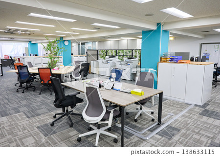 A bright and spacious, empty office scene. A bright and spacious, empty office scene. 138633115