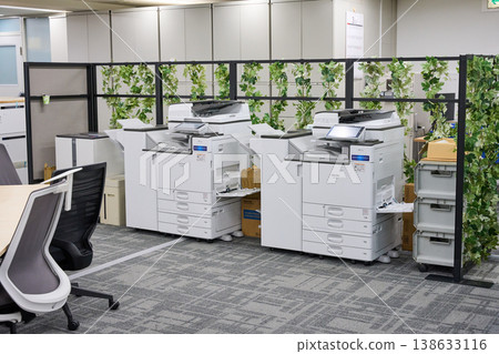 A bright and spacious, empty office scene. A bright and spacious, empty office scene. 138633116