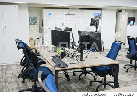 A bright and spacious, empty office scene. A bright and spacious, empty office scene. 138633120