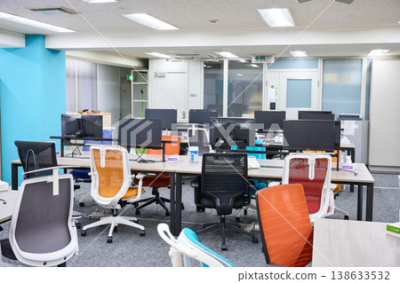 A bright and spacious, empty office scene. A bright and spacious, empty office scene. 138633532