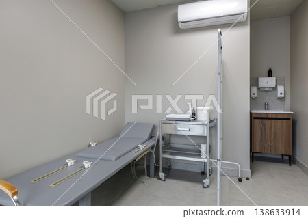 Medical Procedure Room with Examination Couch and ECG Equipment Medical Procedure Room with Examination Couch and ECG Equipment 138633914