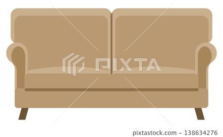 簡單的沙發圖片插圖 138634276
