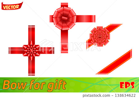 bow for gift vector illustration bow for gift vector illustration 138634622