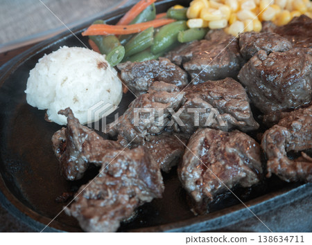 Steak Teppanyaki Beef Food Beef Steak ビーフステーキ ステーキ Steak Teppanyaki Beef Food Beef Steak ビーフステーキ ステーキ 138634711