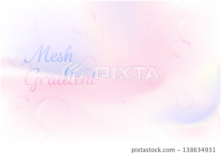 絢麗的色彩漸層和肥皂泡背景。 138634931