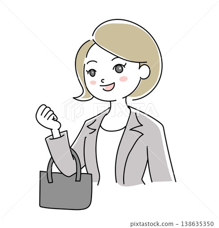 女商人微笑插圖 1-10 138635350