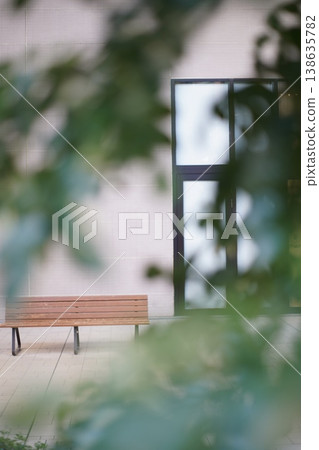 A landscape with a bench 138635782