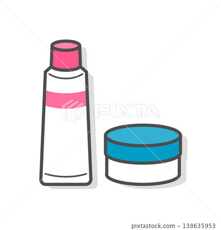 Colorful ointment vector illustration with outlines 138635953