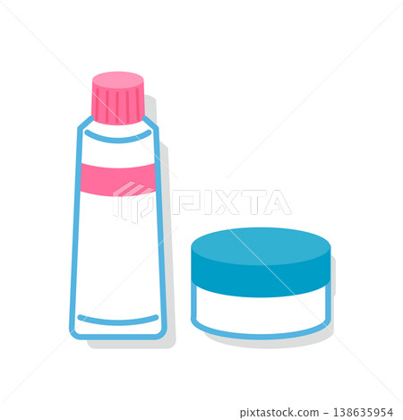彩色藥膏向量圖 彩色藥膏向量圖 138635954