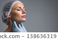 Professional consultation in aesthetic medicine with a woman for facial rejuvenation and beauty enhancement procedures performed by a qualified doctor. Generative AI 138636319
