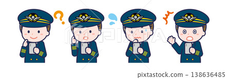 A male "pilot" using a smartphone A male "pilot" using a smartphone 138636485