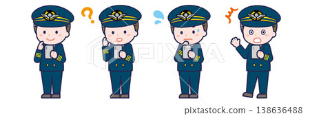 一名男性「飛行員」正在使用智慧型手機 138636488