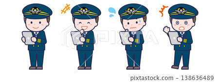 A male "pilot" using a tablet. 138636489
