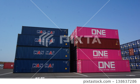 Stacked container 138637286