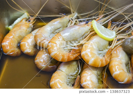 Stewed shrimp sold at a restaurant in Shanghai Stewed shrimp sold at a restaurant in Shanghai 138637323