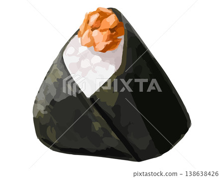 Salmon rice ball 138638426