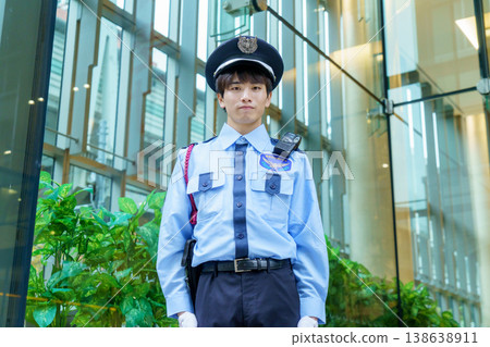 Young Japanese male security guard. Filming assistance provided by: Denpa Gakuen Educational Foundation, Tokyo Electronics College. Young Japanese male security guard. Filming assistance provided by: Denpa Gakuen Educational Foundation, Tokyo Electronics College. 138638911