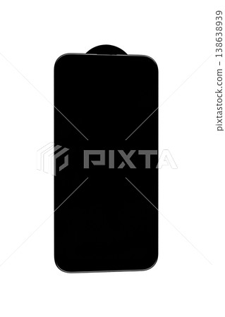 protective glass for latest model phone on isolated and white background protective glass for latest model phone on isolated and white background 138638939
