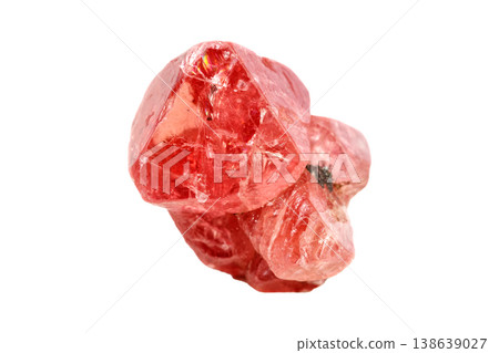spinel mineral stone on white background spinel mineral stone on white background 138639027