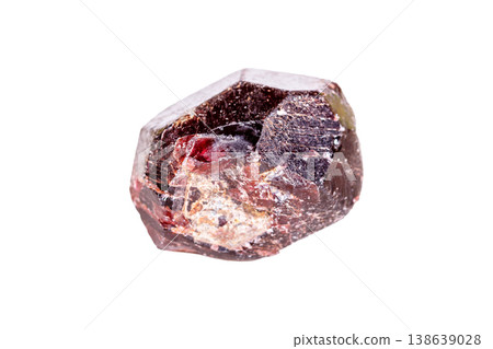 Garnet mineral stone on a white background Garnet mineral stone on a white background 138639028