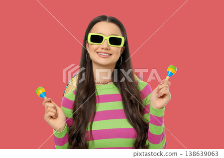 Young woman celebrates Cinco de Mayo in style Young woman celebrates Cinco de Mayo in style 138639063
