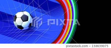 Football Tournament Banner with Vibrant Colors and Speed Effect Football Tournament Banner with Vibrant Colors and Speed Effect 138639075