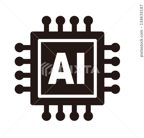 人工智慧/AI 線條圖示(CPU/處理器) - 簡約單色輪廓設計 人工智慧/AI 線條圖示(CPU/處理器) - 簡約單色輪廓設計 138639187