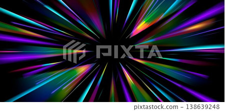 Zoom effect light rays, radial speed neon lines Zoom effect light rays, radial speed neon lines 138639248