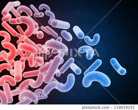 Bacteria cells background Bacteria cells background 138639281