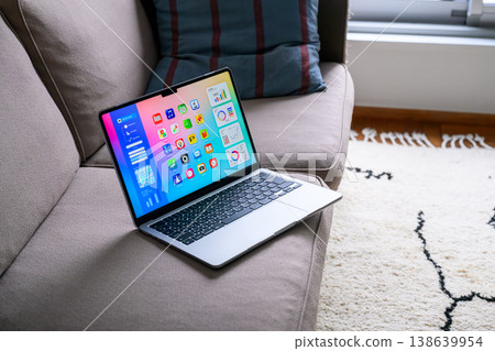 Laptop on the sofa 138639954