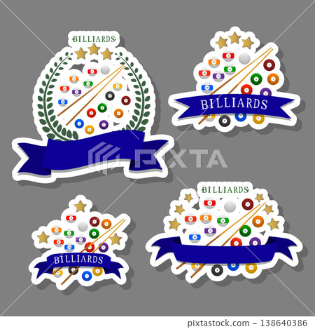 Collection accessory for sport game billiards Collection accessory for sport game billiards 138640386