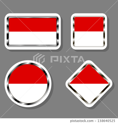 Set beautiful symbols for colorful state flag Indonesia Set beautiful symbols for colorful state flag Indonesia 138640525