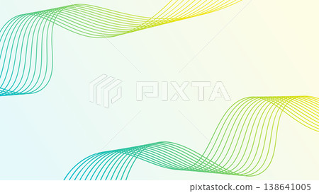 美麗的波浪漸變背景 美麗的波浪漸變背景 138641005