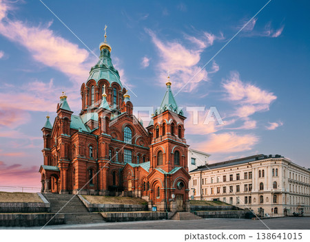 Uspenski Cathedral under a dynamic blue sky Uspenski Cathedral under a dynamic blue sky 138641015