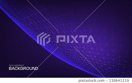 Digital technology data with background network abstract for business communication future. Vector flow science with blue computer futuristic for ai connect line. Tech connection digital. Digital technology data with background network abstract for business communication future. Vector flow science with blue computer futuristic for ai connect line. Tech connection digital. 138641219