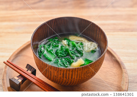 新鮮芥菜味噌湯 138641301