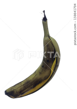 Banana peel isolated on white background. 138641704