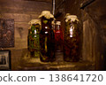 Herbal remedies made by medicine men using jars filled with snakes and other organic materials 138641720