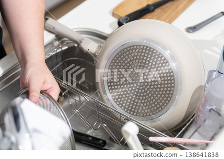 A man to wash dishes 138641838