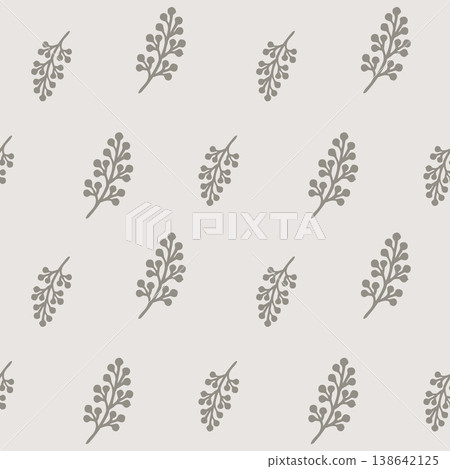 Botanical Pattern  Dense Micro Leaf Texture 138642125