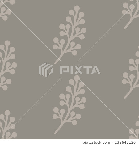 Botanical Pattern Soft Neutral Background Texture Botanical Pattern Soft Neutral Background Texture 138642126
