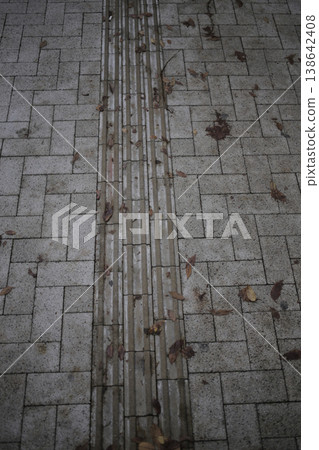 Sidewalks for visually impaired people. 138642408